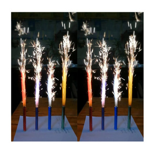 Cold fireworks Wholesale Cold Fireworks Color Flame Ice Sparkler Cake Fountain Smokeless Sparkler Birthday Candles