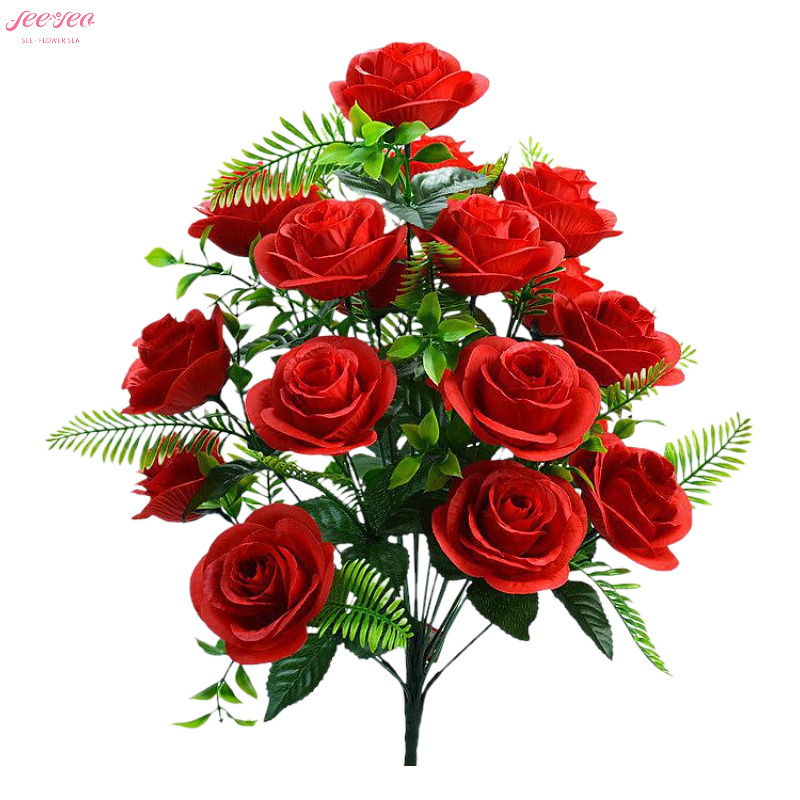 2024 New Design Mother's Day Luxury Rose Bouquet Artificial Preserve Dried Flower Home Wedding Party Event DIY Vase Decoration.