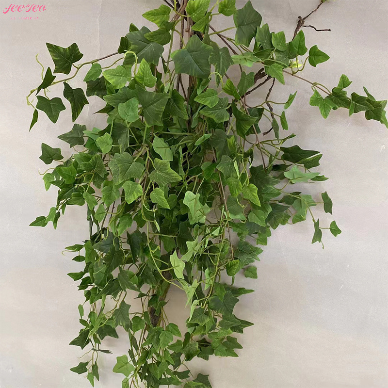 New Idea Design Artificial Green Plant Vine Ivy Leaves Wall Hanging Decoration Home Office Interior Event Decoration.