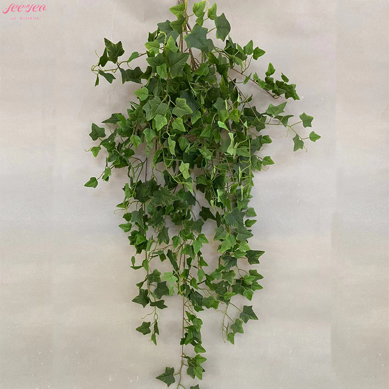 New Idea Design Artificial Green Plant Vine Ivy Leaves Wall Hanging Decoration Home Office Interior Event Decoration.