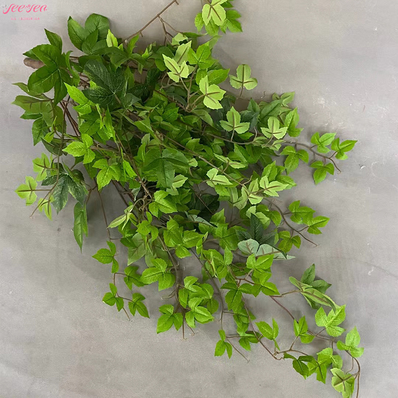 New Idea Design Artificial Green Plant Vine Ivy Leaves Wall Hanging Decoration Home Office Interior Event Decoration.