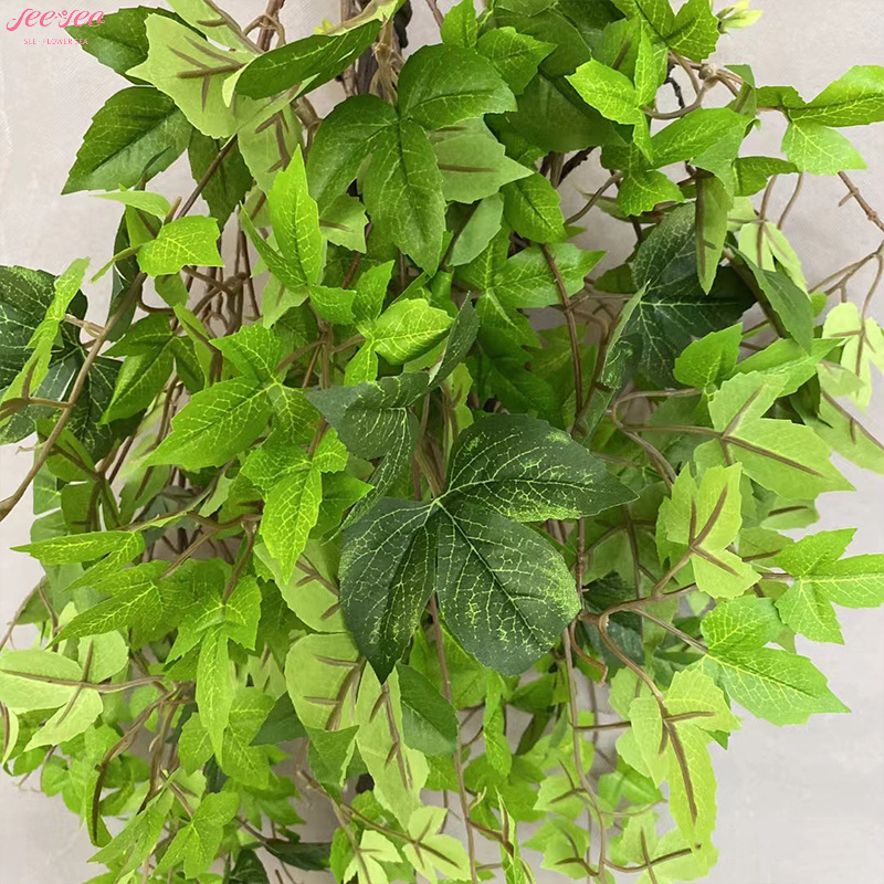 New Idea Design Artificial Green Plant Vine Ivy Leaves Wall Hanging Decoration Home Office Interior Event Decoration.