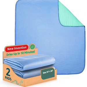 Hengshang Waterproof Quilted Sustainable Reusable Incontinence Underpads Bed Wetting Home Pad Washable Underpad