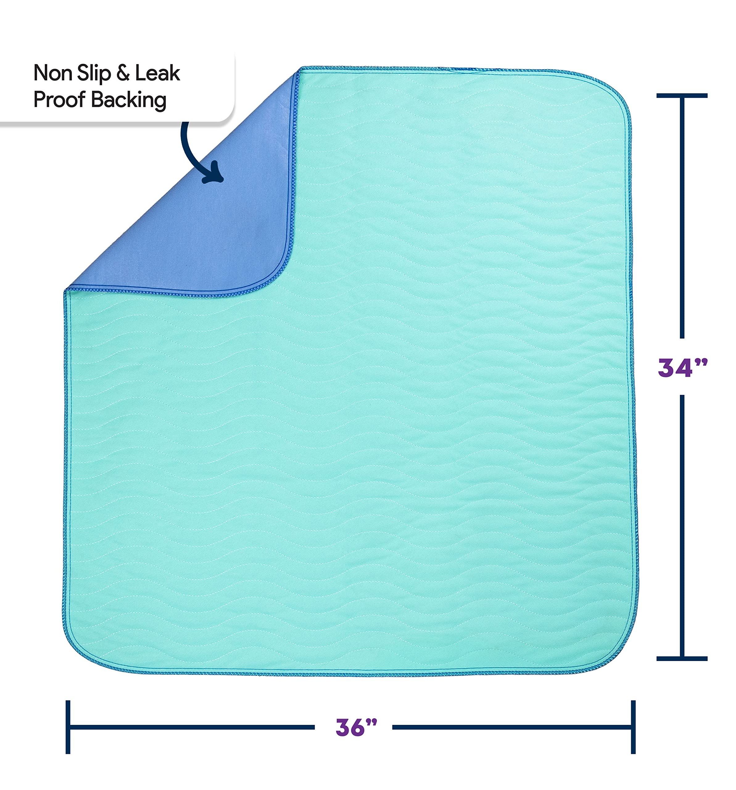 Hengshang Waterproof Quilted Sustainable Reusable Incontinence Underpads Bed Wetting Home Pad Washable Underpad