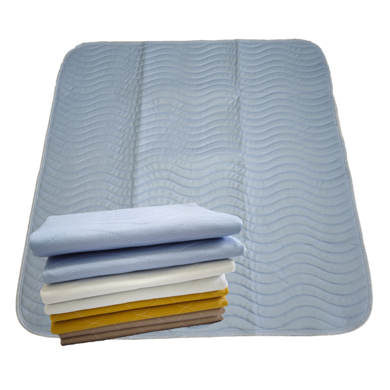 Free Sample Custom Quilt Washable Incontinence Underpad Adult Reusable Waterproof Bed Pad With Handles