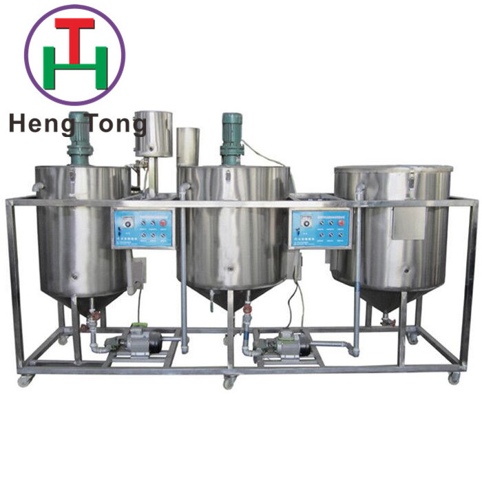 Mini Scale Sunflower Peanut Edible Oil Refinery Plant Machine For Sale