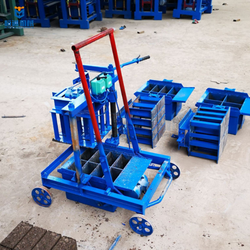 Manual cement interlocking brick making block moulding machine