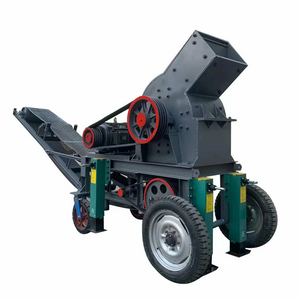 Mobile crusher can be customized  Stone Crusher  Gold Ore Rock Gold Mining Plant with Diesel  Motor Hammer Crusher Price