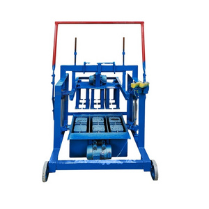 Manual cement interlocking brick making block moulding machine