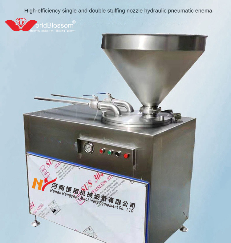 Electric Large Capacity Vacuum Sausage Filler Linker Sausage Binding Machine Meat Quantitative Filling Machine