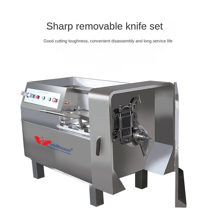 Commercial Meat Cube Cutter/Meat Cube Cutting Machine/Frozen Meat Dicer Cuber