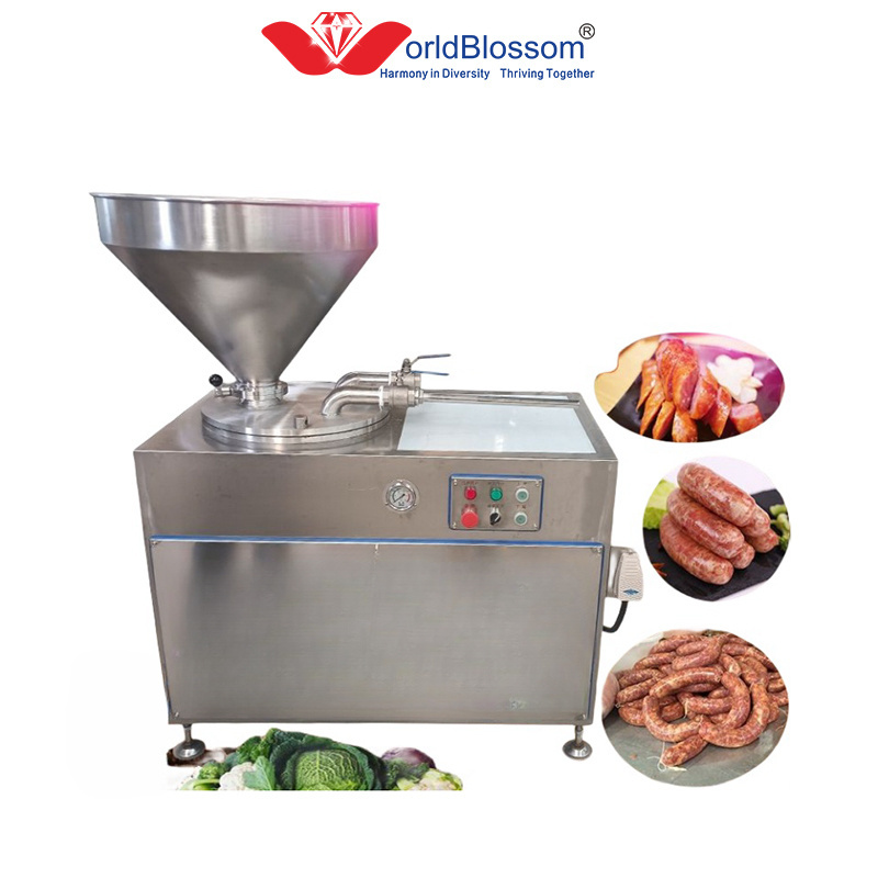 Electric Large Capacity Vacuum Sausage Filler Linker Sausage Binding Machine Meat Quantitative Filling Machine