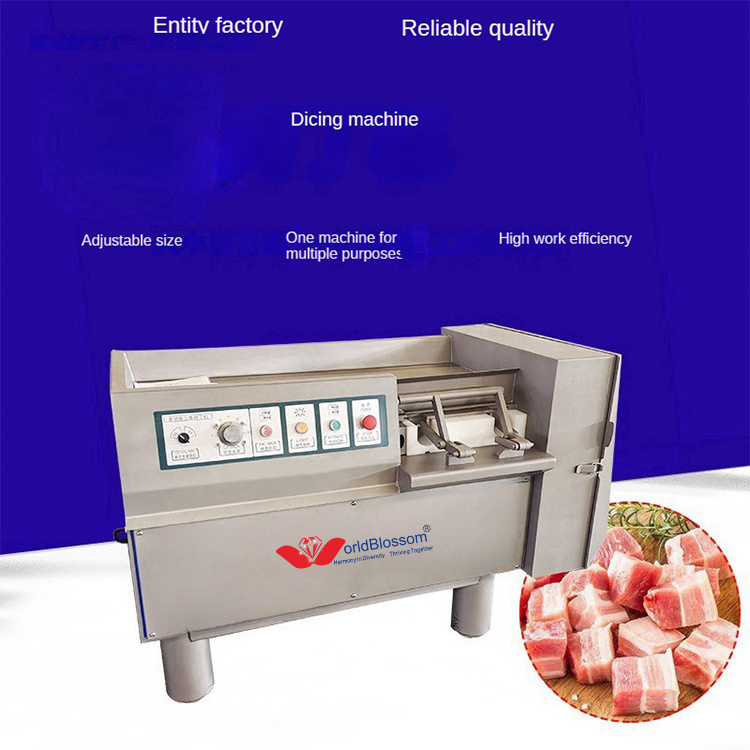 Commercial Meat Cube Cutter/Meat Cube Cutting Machine/Frozen Meat Dicer Cuber