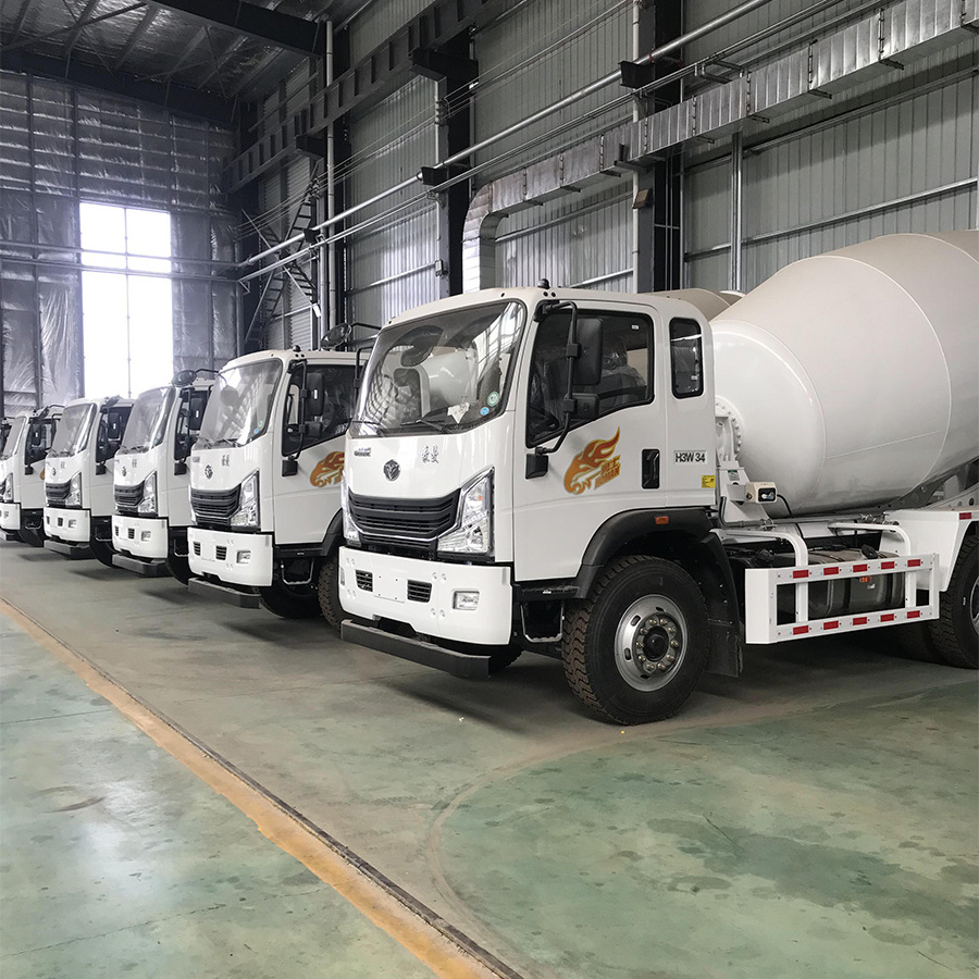 1m3 2m3 2.5m3 3m3 4m3 5m3 6m3 Concrete Truck Mixer Price construction machinery Howo Mobile Concrete Mixer