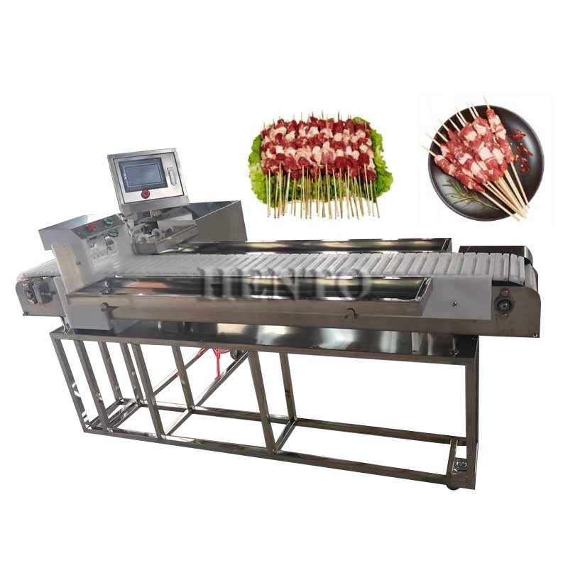 Stainless Steel 304 Automatic Skewer Kebab Machine / Meat Pork Skewering Machine / Skewer Making Machine