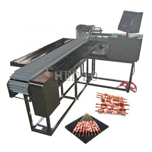 Stainless Steel 304 Automatic Skewer Kebab Machine / Meat Pork Skewering Machine / Skewer Making Machine