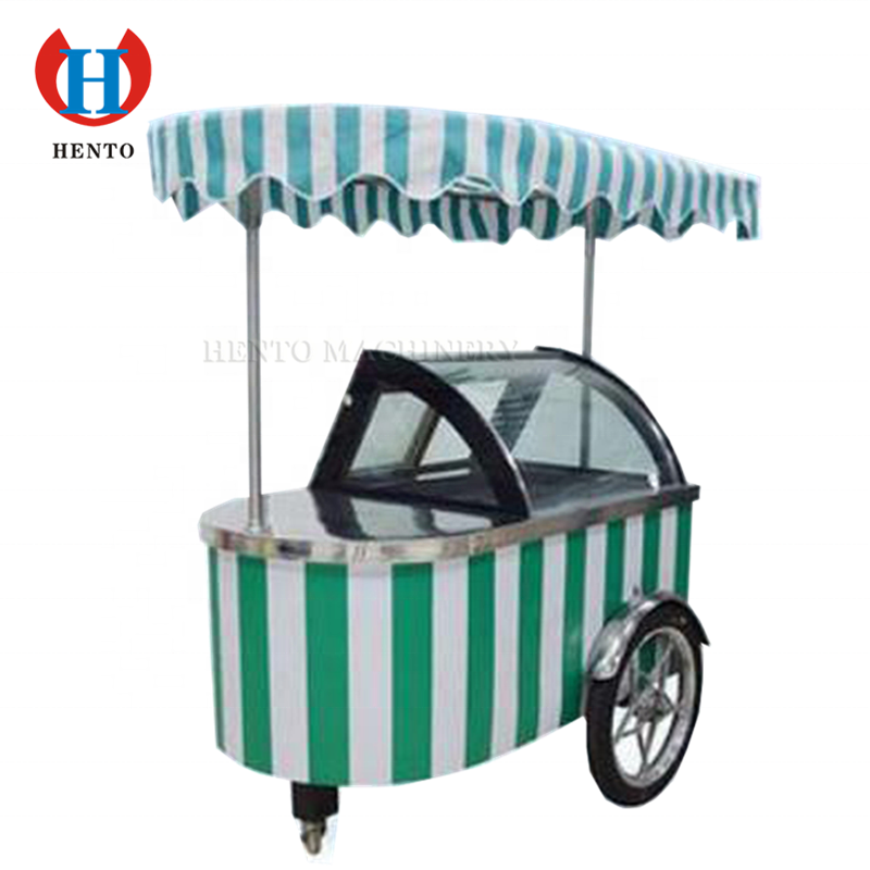 High Efficiency Bicycle Ice Cream Cart For Sale / Ice Cream Cart Bike / Outdoor Mobile Ice Cream Truck Cart For Sale