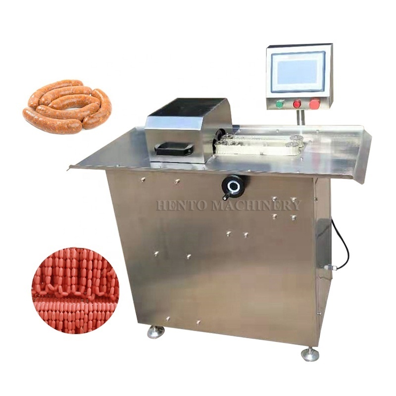 Long Service Life Electric Sausage Linker / Sausage Clipper Clipping Machine / Sausage Maker Tying Machine