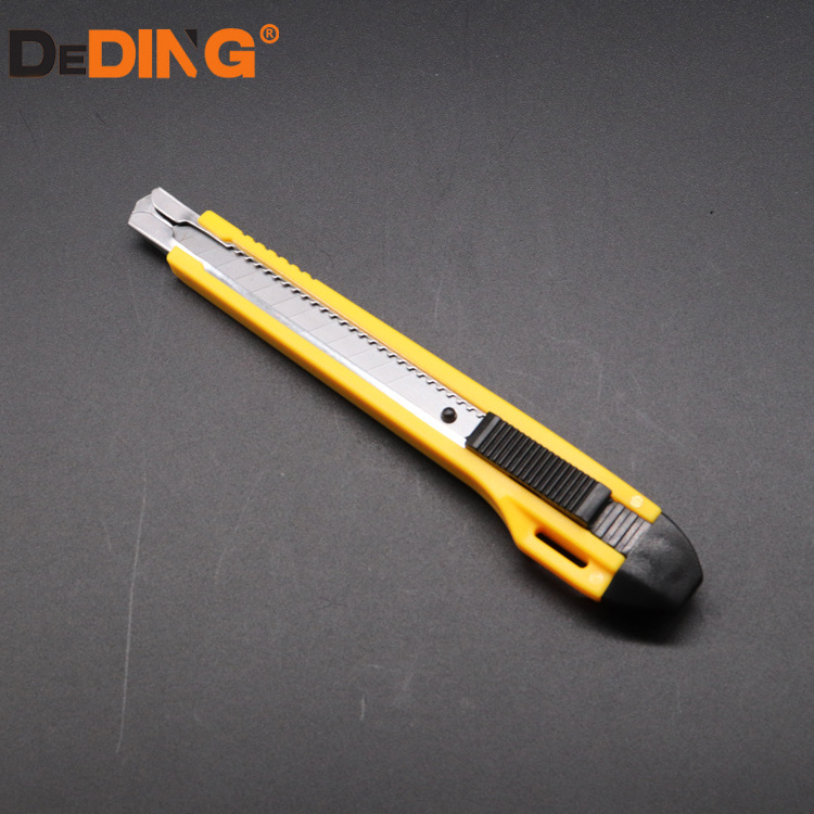 18mm Plastic Cutter Industrial self lock push Retractable ABS Handle Cutting Tool Automatic retractable Utility Knife