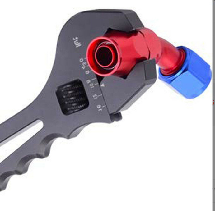 New 6-inch Lightweight and Portable Aluminum Alloy Black Surface Adjustable Wrench