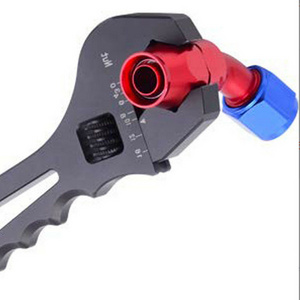 New 6-inch Lightweight and Portable Aluminum Alloy Black Surface Adjustable Wrench