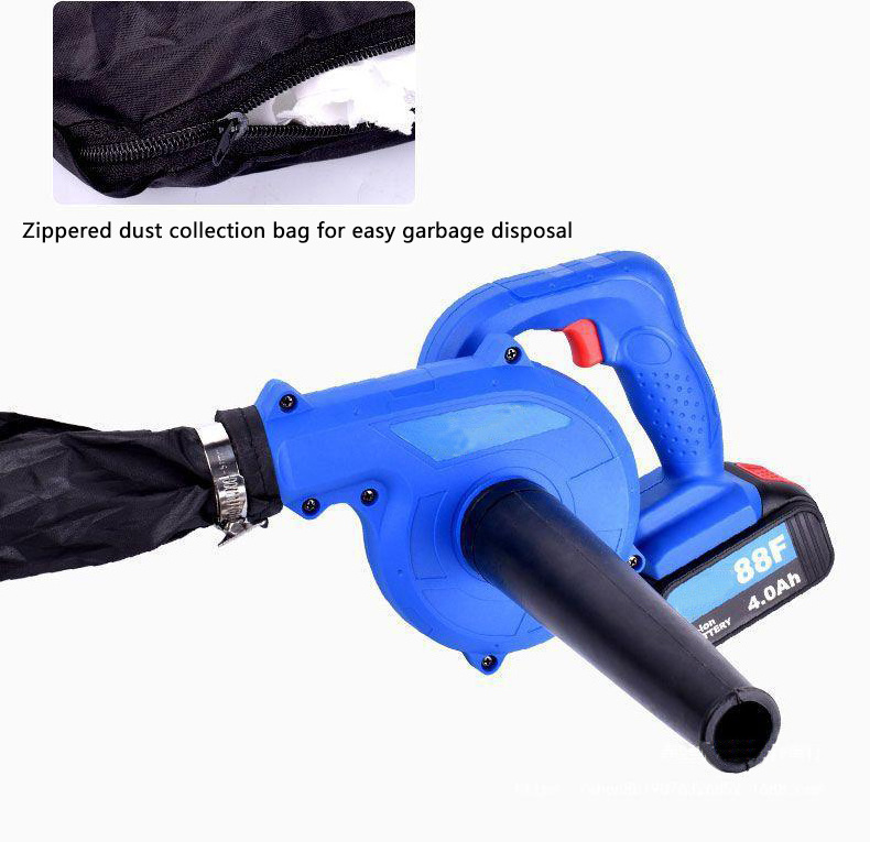 2-in-1 Portable Leaf Blower with  21V Lithium Battery