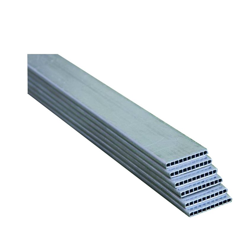 customized thickness 6061 t6 heat cooling aluminum micro channel extruded multi port aluminium profile pipe with free sample