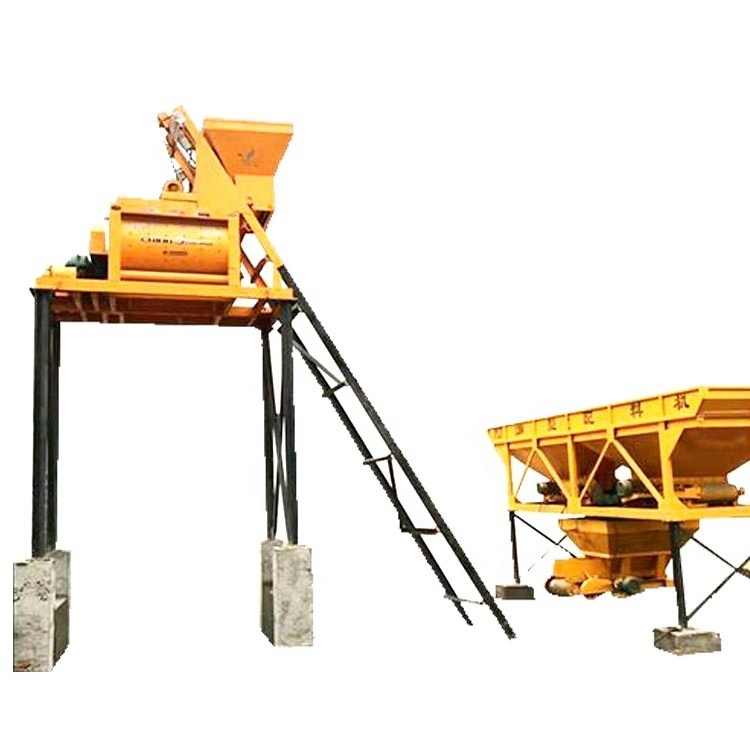 Multifunctional JS500l concrete mixer fully automatic twin shaft mixing machine js500 concrete mixer machine with lift