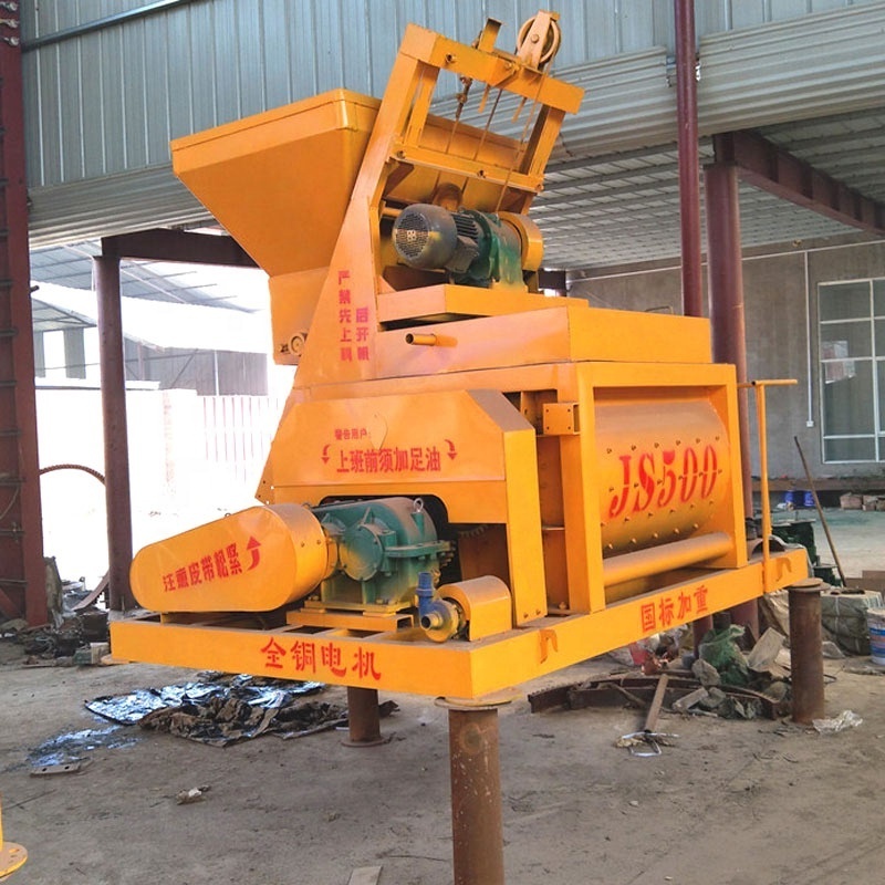 JS Series Chinese concrete mixer self loading planetary concrete mixer in nicaragua