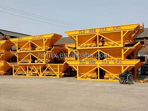 Haolu PL series three or four bins aggregate concrete batching machine