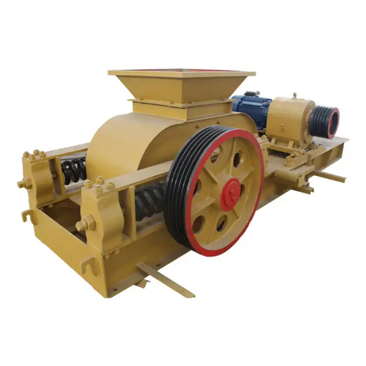 China cheap price Double roll crusher machine delivered to Poland for limestone fine crushing, limestone double roll crusher