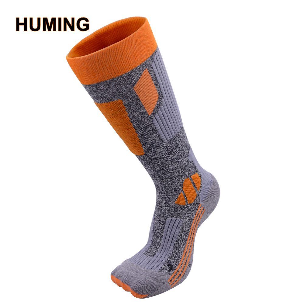 Professional factory outdoor hiking trekking socks cushioned thick Terry ski socks