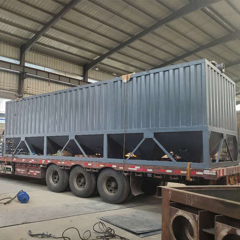 New style 50 tons 100 ton horizontal powder storage square mini small integrited cement silo for sale