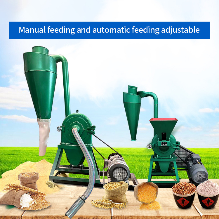 Home use animal flour corn wheat maize milling machine small grain flour mill machinery corn grinding machine