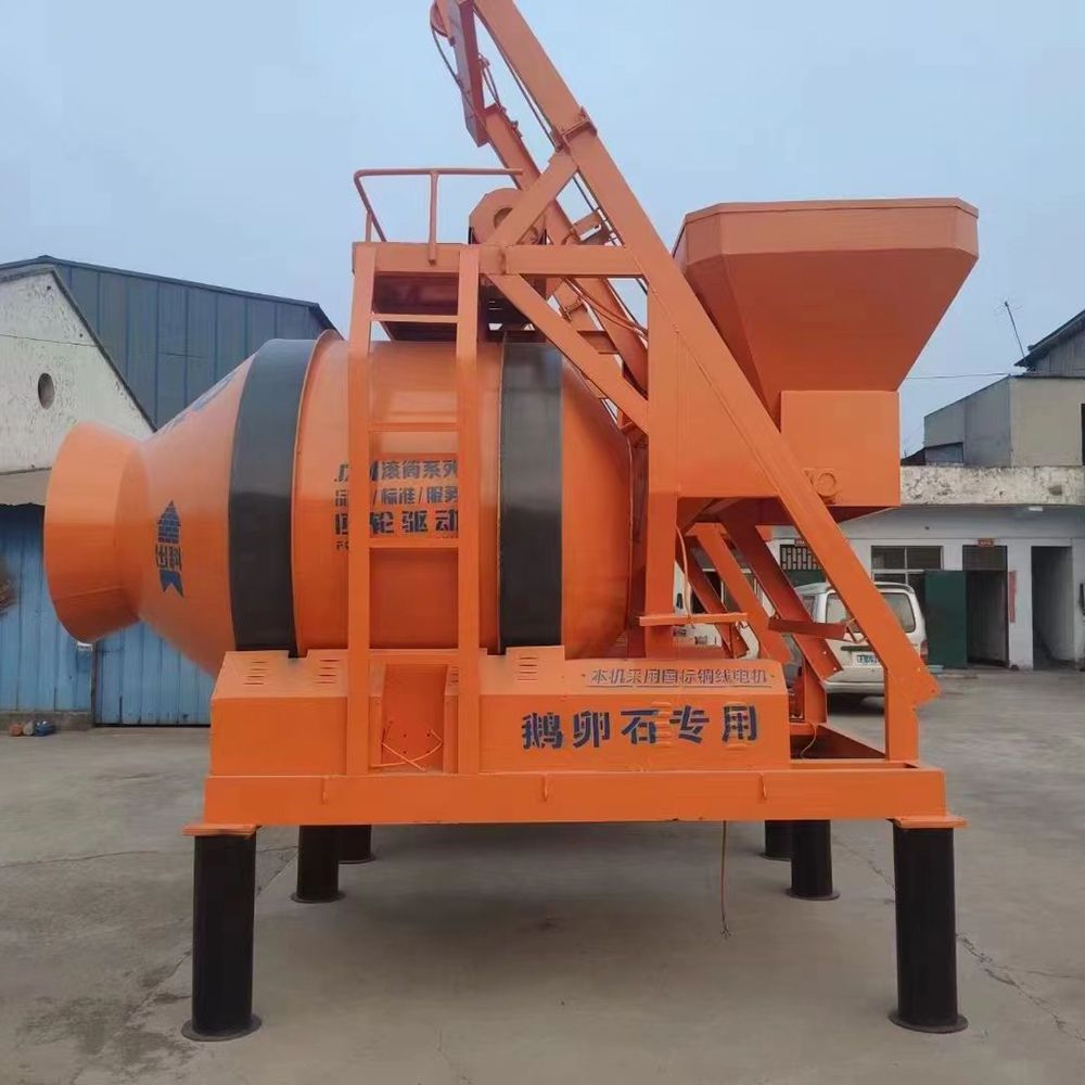 Fully Automatic Self Loading loader soil drum mixer machine JZM /JZC 350L drum used 500L concrete mixer cement mixer