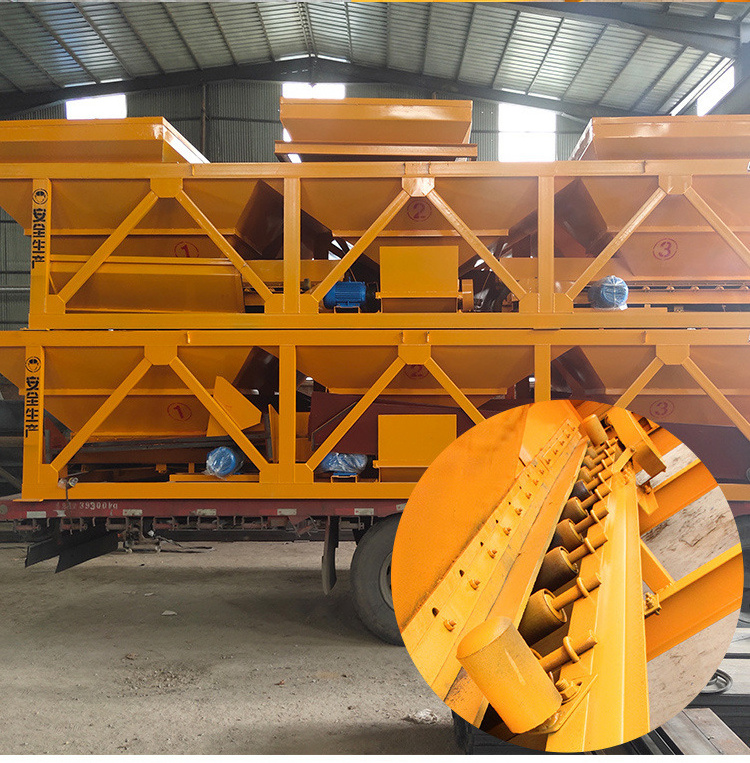 Pld2400 Automatic Aggregate Concrete Weigh Batcher With Storage Hopper Weighing System Equipment