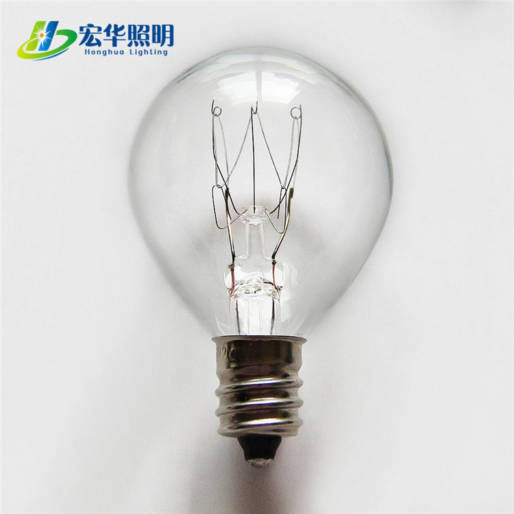 decorative lamp Incandescent bulb G35 230V 15W E27 Clear Standard Glass Bulb For Light