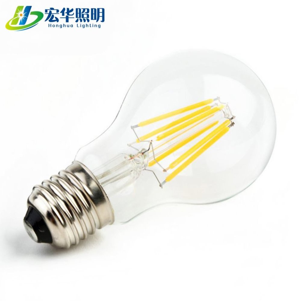 A60 Lamp 4W 60 mm globe clear led filament bulb lights