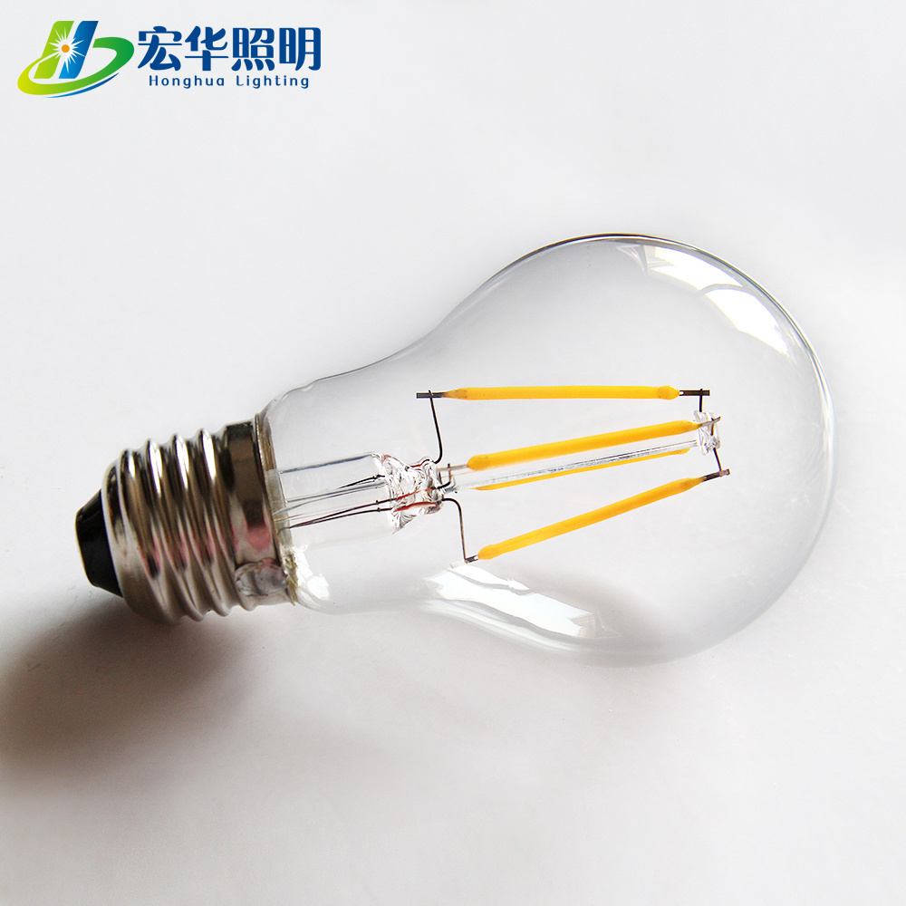 A60 Lamp 4W 60 mm globe clear led filament bulb lights