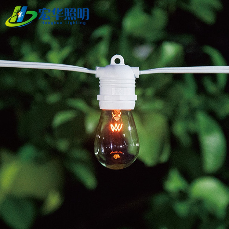 E27 decoration outdoor garden festoon warm white string light belt bulb