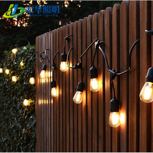 S14 E26 E27 130v 48Ft LED light decorative LED Edison style patio lights string bulb