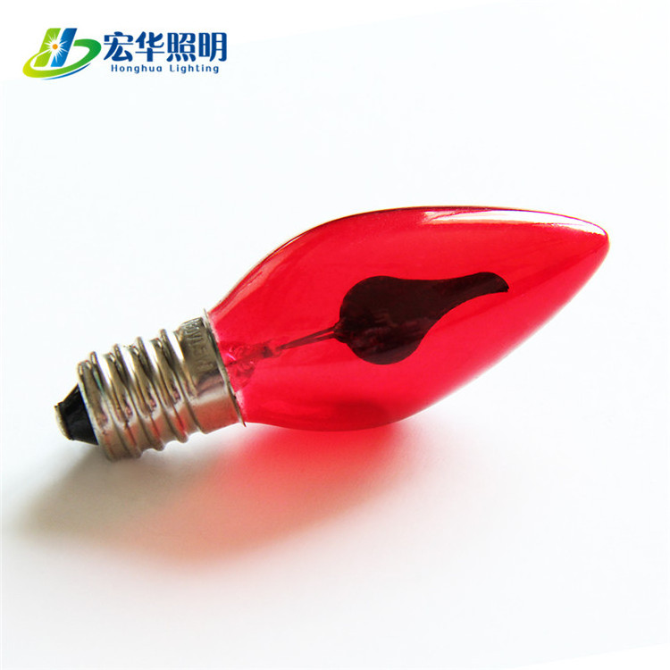 C7 E12 LED replacement fire flicker flame filament light bulb for sale