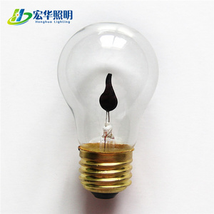 G45 E27 3W clear glass cover high bright led flicker flame light bulb