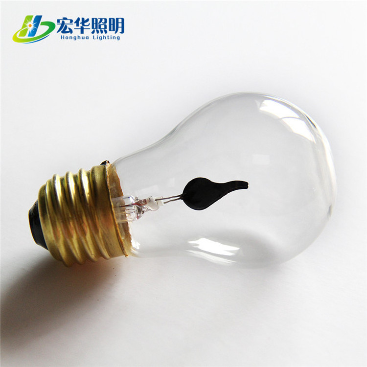 G45 E27 3W clear glass cover high bright led flicker flame light bulb