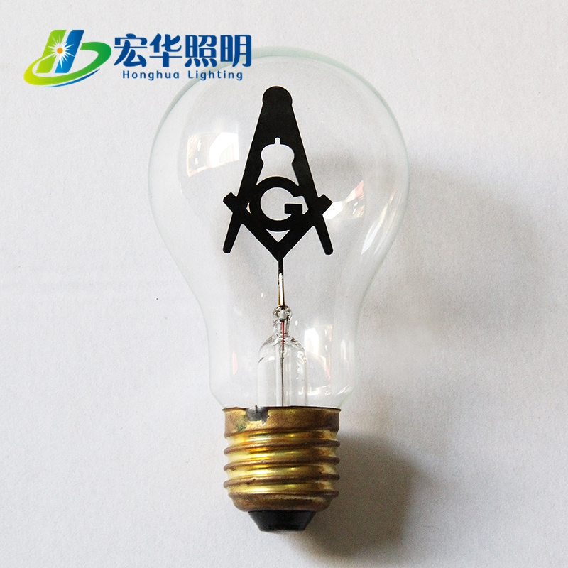 A19 Edison style light flicker flame Christmas masonic bulb for decoration