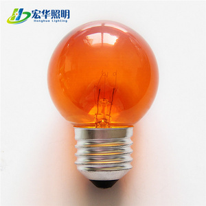 G50 220v frosted colorful filament light incandescent decoration bulbs for home