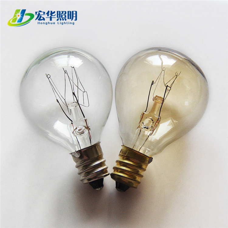 decorative lamp Incandescent bulb G35 230V 15W E27 Clear Standard Glass Bulb For Light