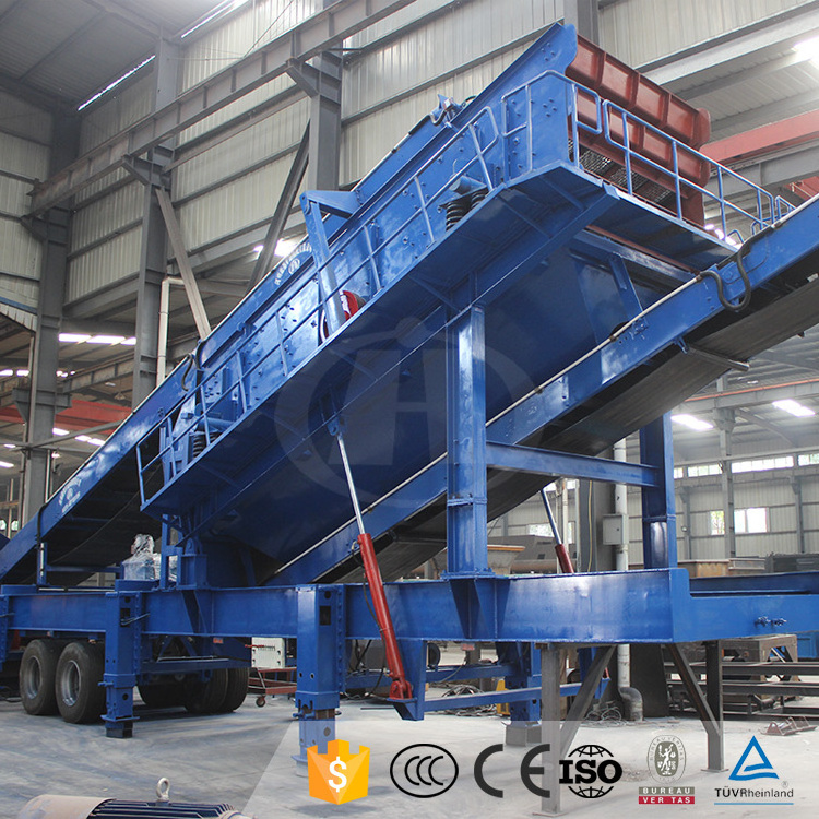 Top Rock Movable Crushing Mobile Screening Crusher Machine