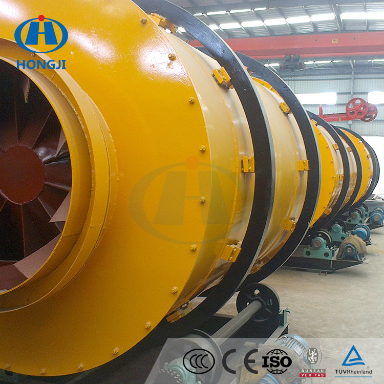 Three Pass Silica Yellow Sand Drying Rotary Dryer Equipment