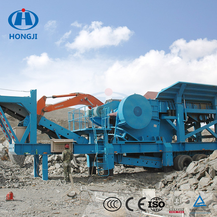 Large Capacity Reversible Primary Mini Mobile Jaw Impact Hammer Stone Crusher